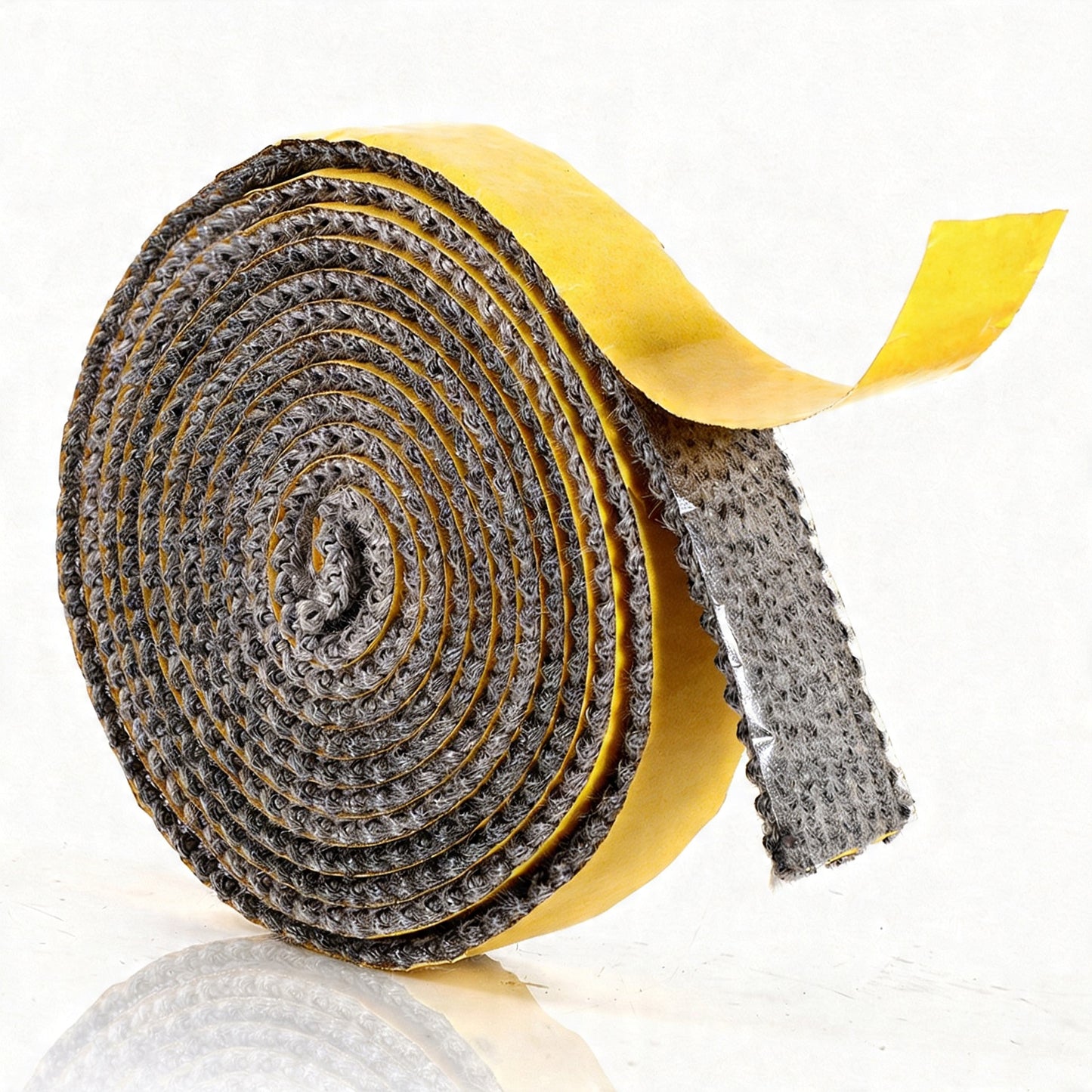Fireplace Tape Seal 6.56ft x 0.4in x 0.08in Self-Adhesive Fiberglass Rope Seal Gasket Replacement Flat Wood Stove Door Gasket Rope for Fireplaces Wood Burning Stoves