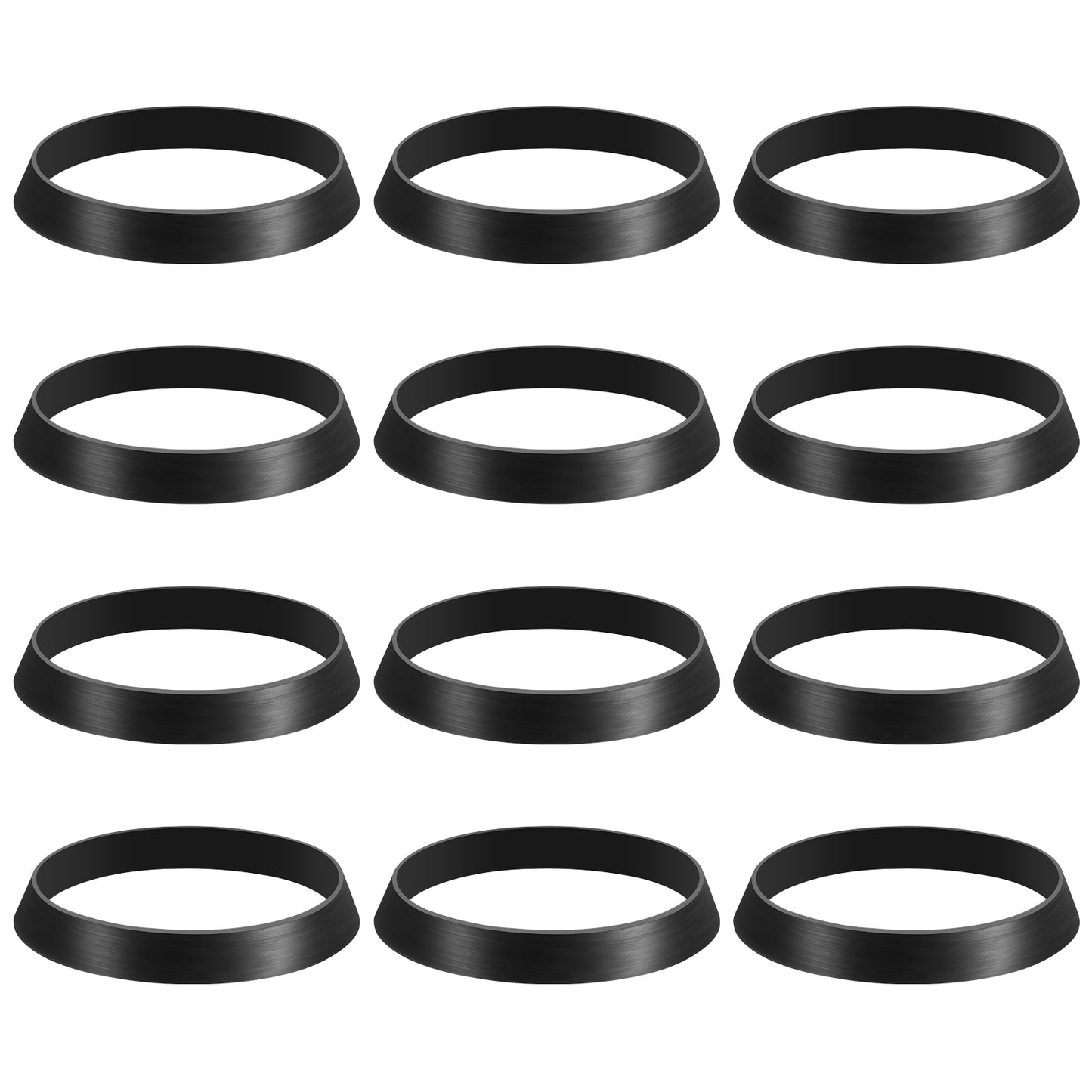 YQQYG 12 PCS Sink Plug Rubber Seal, Shower Hose Washers Rubber Sink Plug Rubber Seal Ring,Pipe Washer Conical Sealing Ring for 40mm Pipe Flushing Hose