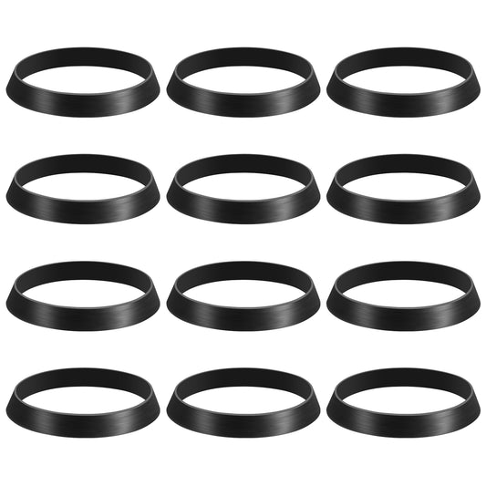 YQQYG 12 PCS Sink Plug Rubber Seal, Shower Hose Washers Rubber Sink Plug Rubber Seal Ring,Pipe Washer Conical Sealing Ring for 40mm Pipe Flushing Hose