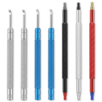 7Pcs Watch Hand Removal Tool Repair Kit, Stainless Steel Watch Hand Press Setting Tool, Watchmakers Wristwatch Repair Tools with Hands Pressers Pusher, Removers Lever Minute Second Removals, Puller