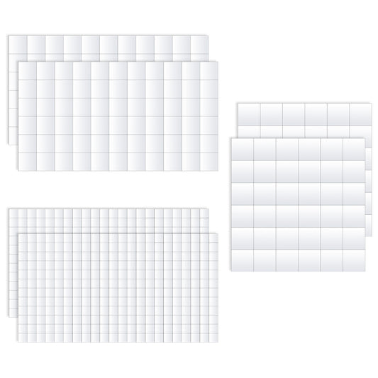 Aysatogc 6 Sheets Foam Adhesive Squares, 3D Foam Tapes Total Double Sided Self Adhesive Dots for DIY Arts Crafts Balloon Photo Art Craft Party Supplies 3 Sizes(0.62in/16mm, 0.47in/12mm, 0.24in/6mm)