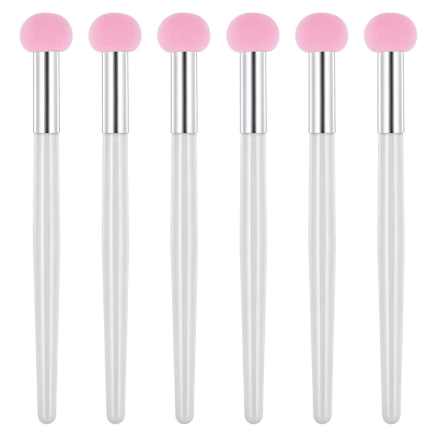 4 PCS Mushroom Makeup Sponge with Handle, Foundation Sponge Powder Brush Sponge Applicator Concealer Brush for Women Girls for Face Eyelids Nose