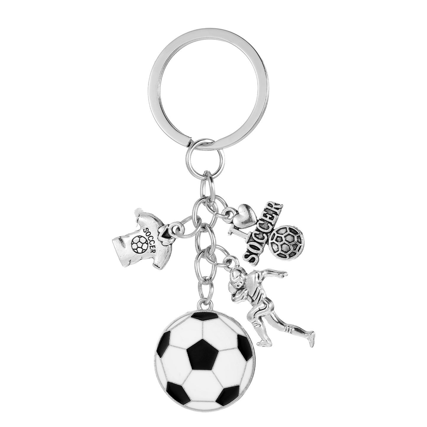 Aiyorse Mini Cute Soccer Keychain, Football Backpacks Charm Keychains Soccer Keychain Pendant Decoration Gifts for Men Women Soccers Party Favors Soccers Fans Boys Girls Gifts