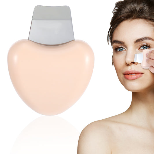 Thinp Face Spatula Blackhead Scraper Pimple Scraper Blackhead Remover Scraper Metal Extractor Beige Plastic Blackhead Shovel for Women Men Blackhead Removing