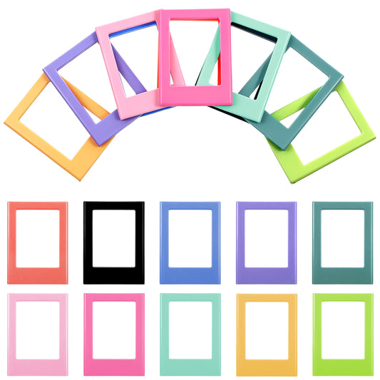 10 PCS Magnetic Photo Frames, Mini Picture Frames for Fridge, Colorful Photo Magnets for Fridge, Desktop (3 Inch)