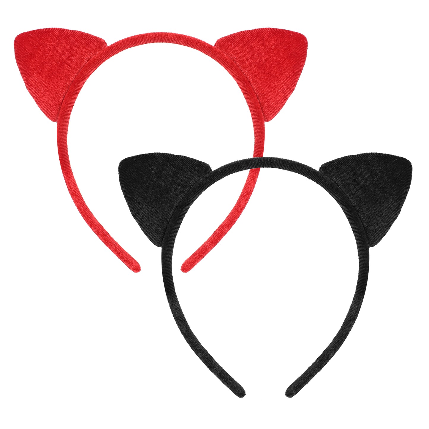 YQQYG 2-Pack Cat Ears Headband, Animal Ears Headband, Fancy Dress Cat Woman Hairband Cosplay Photo Props