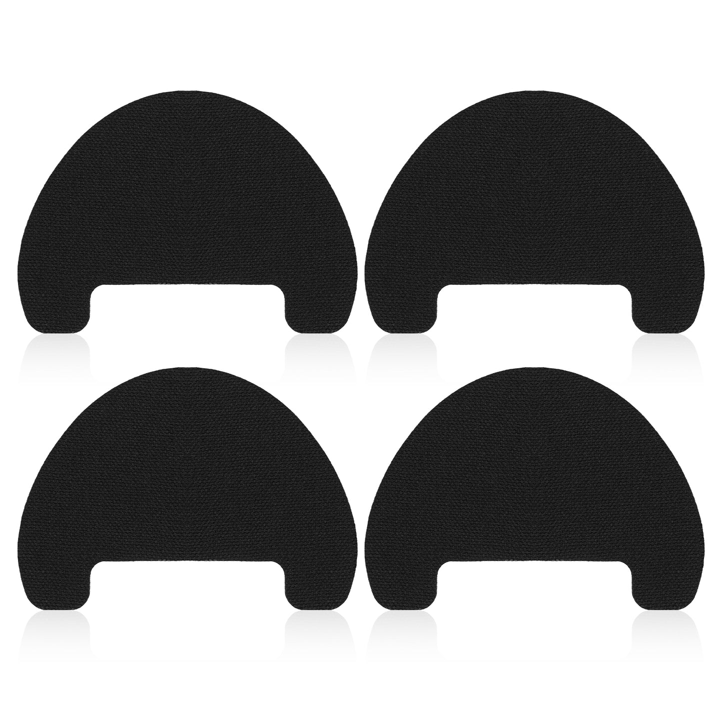 Abeillo 2 Pairs Shoe Crease Protectors Shoe Toe Protector Insert Crease Protectors Decreaser Self-Adhesive Patch for Toe Box Blowout Prevention & Repair, Black