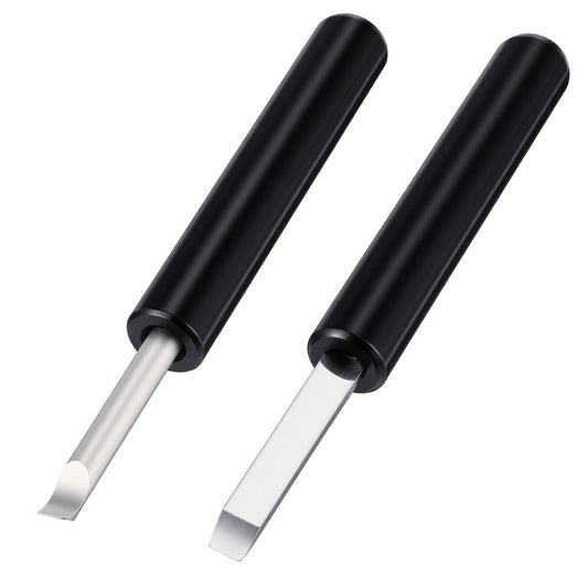 Axafazup 2Pcs Watch Back Remover Tools, 5mm Width Pry Bar with Carbon Steel Blade, Fit Battery Replacement Repair, Practical Tools for Opening Watch Back Covers and Replacing Batteries(Black)