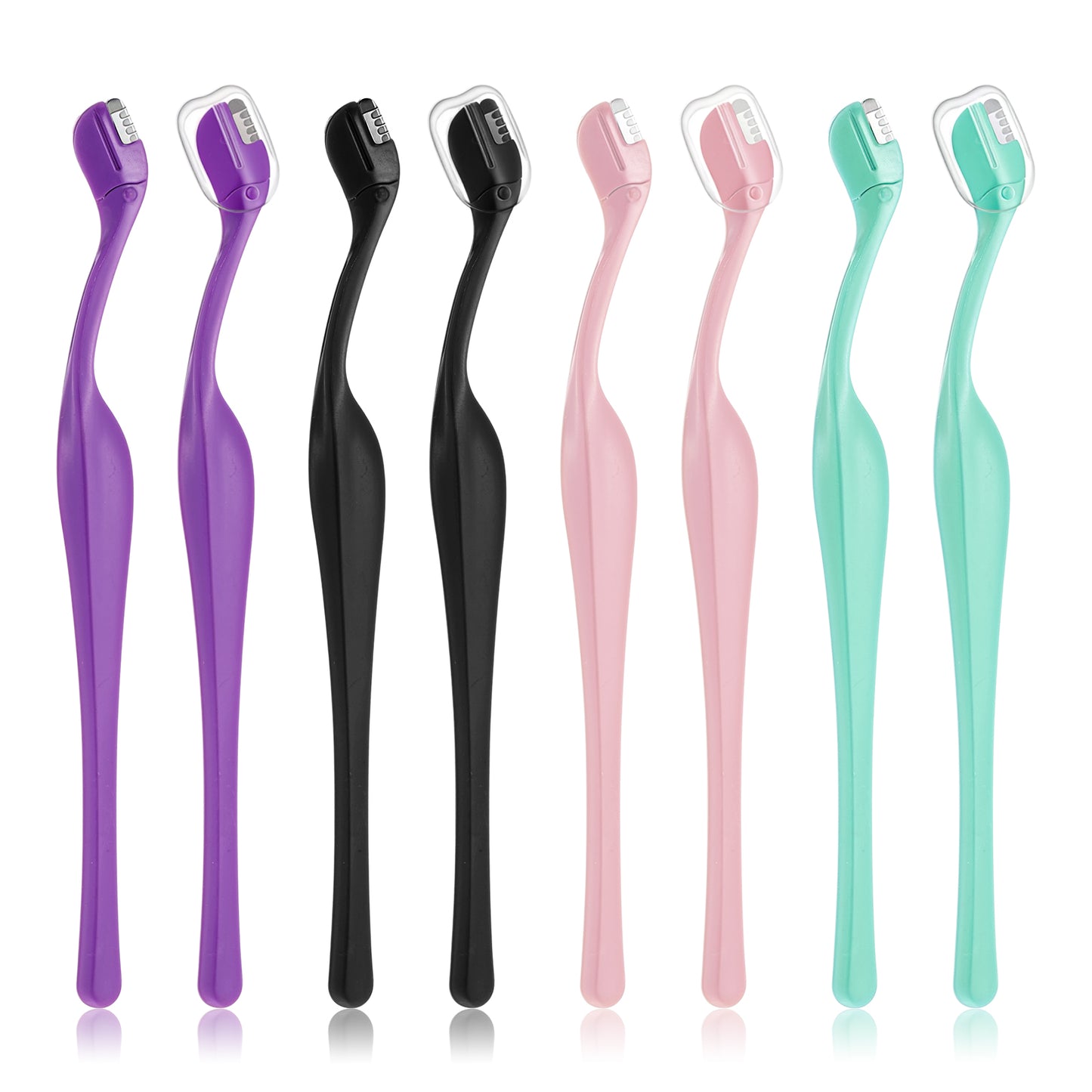 Dplolng 8 Pcs Eyebrow Razor for Women,Small Eyebrow Razors Mini Eye Brow Razor Trimmer Lip Hair Remover with Safety Cover for Women Makeup Face Care