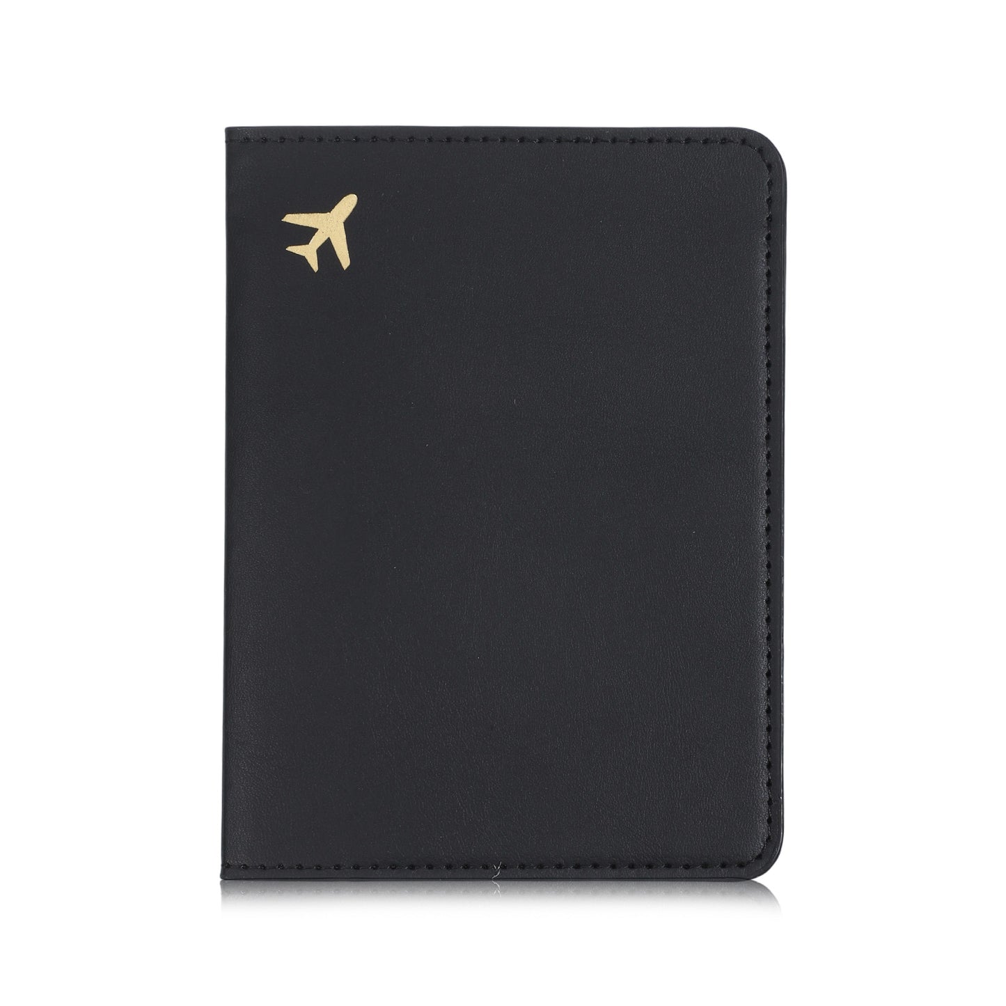 Dplolng Passport Cover PU Leather Passports Holder Covers Case Waterproof Passport Holder for Travel Men Women(Black)