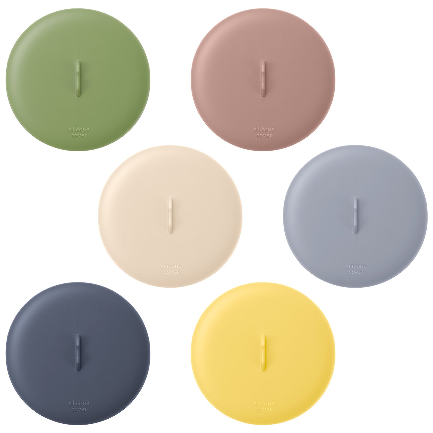 6PCS Silicone Cup Lids, Food Grade Universal Cup Lids, Airtight Seal Mug Covers With Spoon Holder, Colorful Cup Covers for Drink, Anti-Dust Lids for Coffee Tea Mugs