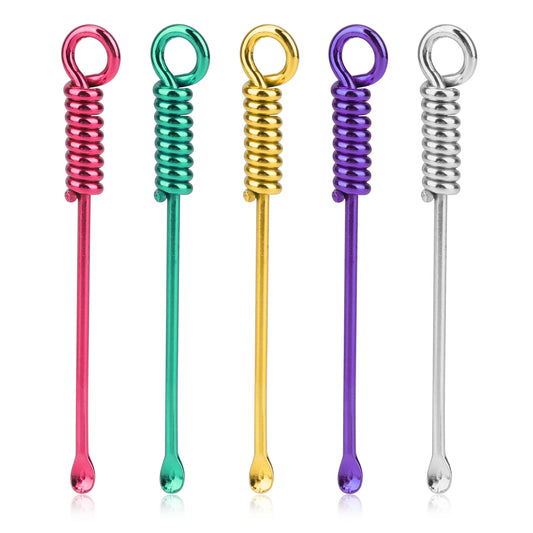10 Pcs Tiny Spoon Set, Mini Spoon Portable Shovel Spoon, Colorful Little Spoons for Powder Spices, Tiny Spoons for Kitchen and DIY Crafts