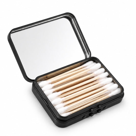 1 Pack Dental Floss Portable Case, Travel Floss Picks Case with Mirror