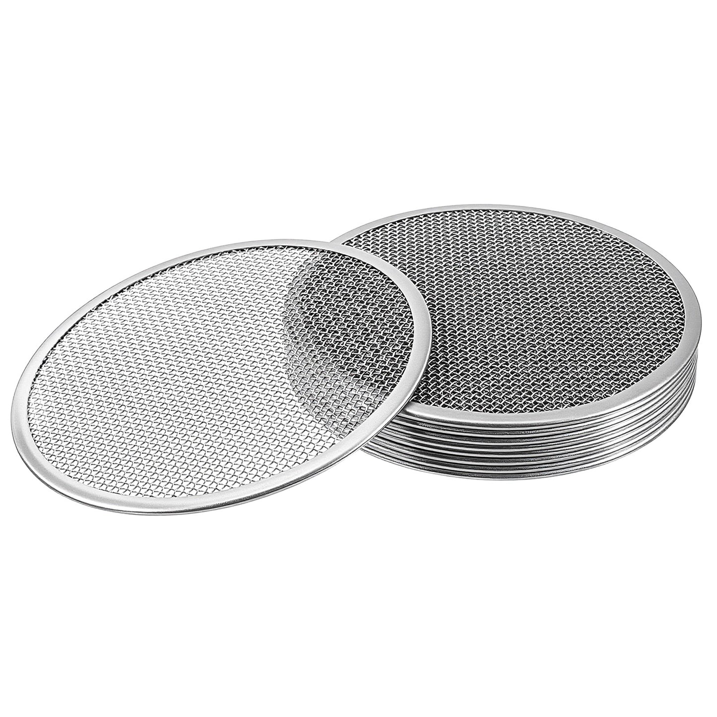 10 Pack Sprouting Lids for Mason Jars, 82mm Wide Mouth Mason Jar Strainer Lids, Stainless Steel Durable Sprouting Lid for Beans, Alfalfa, Broccoli