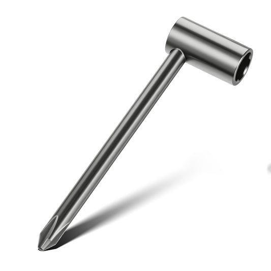 Axafazup 1 Pc Guitar Truss Rod Wrench, 5/16" (8mm) Adjustment Tool with Cross Screwdriver, Premium Metal Repair Wrench for Guitars