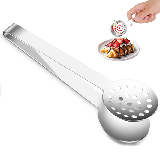 1 Pcs Steel Teabag Squeezer Tool Stainless Durable Tea Bags Squeezer Tongs Round Effective Tea Bag Squeezers Tough Teas Strainer for Kitchen Bar Cooking Hot Teas Bags Lemon Squeezer(15.5cm)