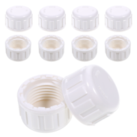 10 PCS 1/2 Inch PVC Cap, End Female Thread Pipe Cap, Sprinkler Garden Hose Caps, Sprinkler Head Caps for Emale Thread Pipes Repair and Modification