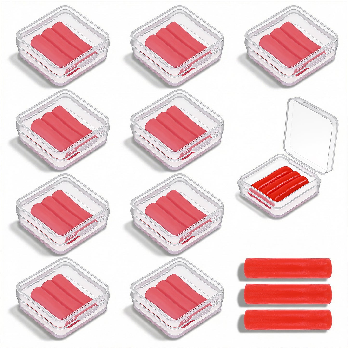 10 Pcs Diamond Art Drill Pen Refills with Storage Box