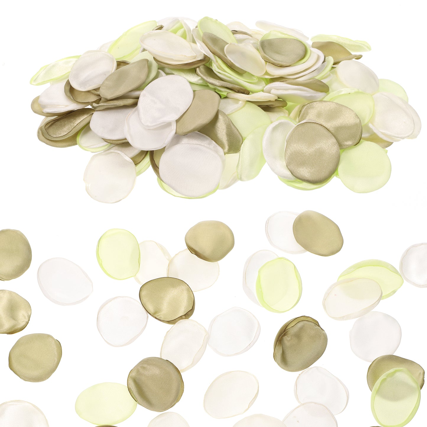 Aphumedc 200PCS Sage Green Rose Petals, Artificial Silk Flower Petals for Wedding Decor, Fake Rose Petal for Flower Girl Aisle Scatter, Table Centerpieces Spring Wedding