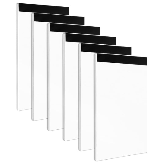 ASTER 6 Pack A7 Small Notepads Refills, Blank Notebook 3x5 Inch Memo Pads, Lined Writing Note Pads Mini Pocket Notebook for Taking Notes and Reminders Organization Planning, 300 Sheets