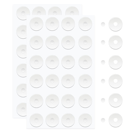 ASTER Non-Slip Silicone Grips for Quilt Templates, Quilting Rulers Grip Adhesive Non-Slip Stickers (2 Sizes, 96 Pieces)