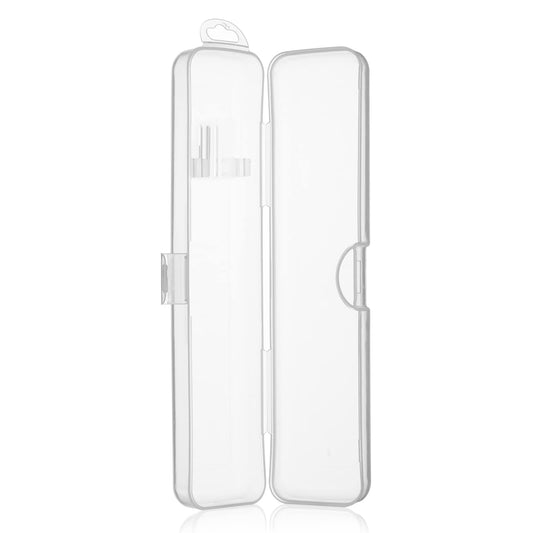 ASTER Portable Travel Toothbrush Case, Clear Plastic Toothbrush Case Manual Toothbrush and Toothpaste Container Case Toothbrush Holder for Travel