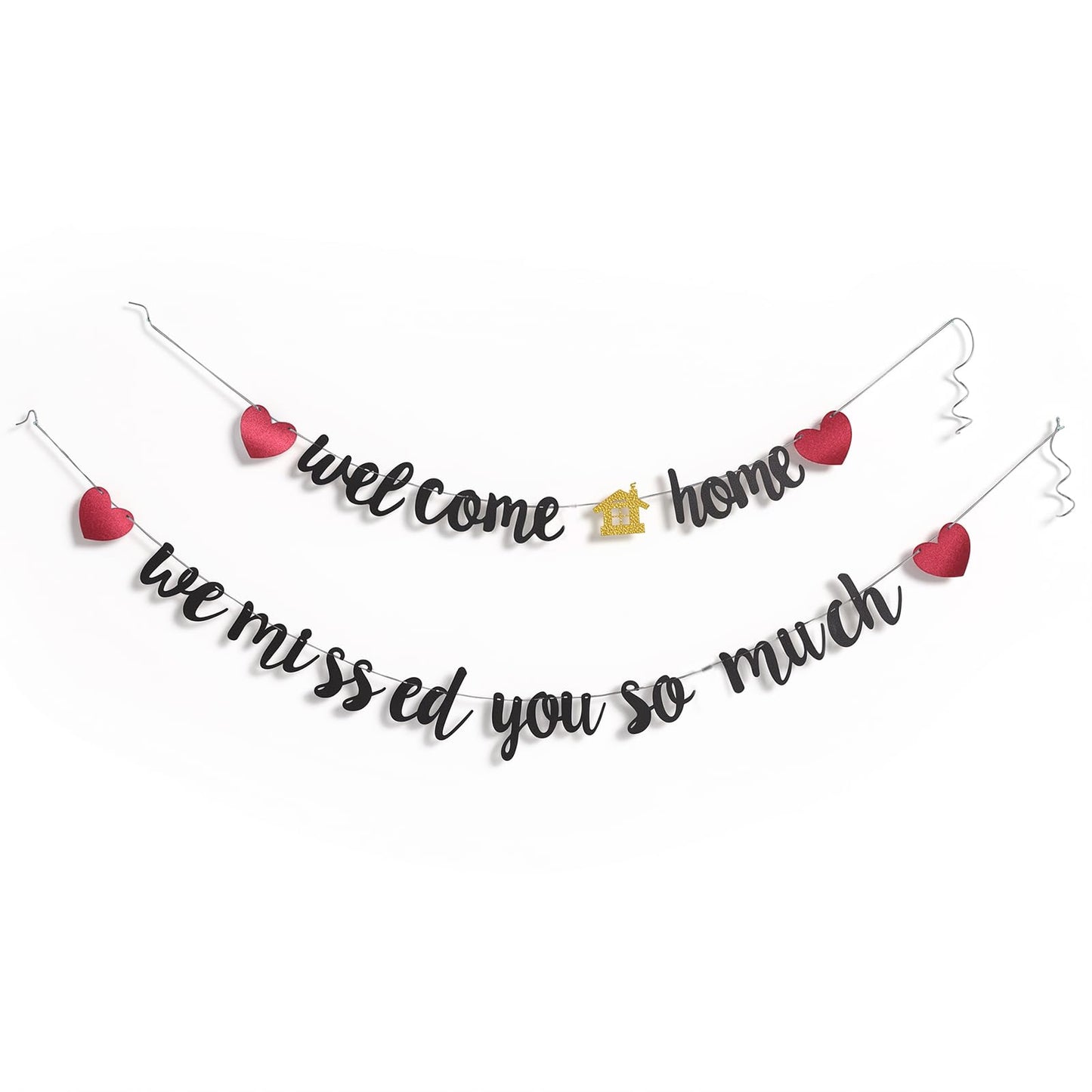 Welcome Home Banner Garland Decoration Welcome Home Decoration Black