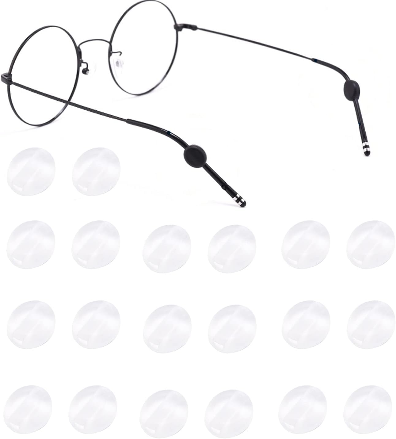 Thinp 5 Pairs Glasses Ear Cushion, Soft Knitting Eye Glasses Ear Grippers
