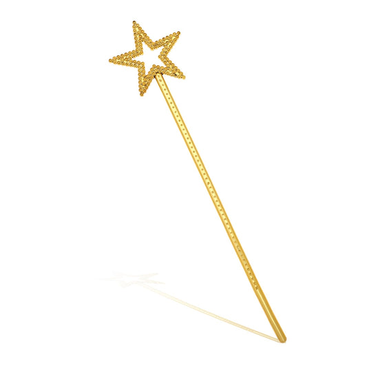 ZEYIYER Gold Star Wand for Kids, Princess Wand, Princess Wand for Little Girls, 13 Inches Fairy Wands for Child Birthday Party Wedding Cosplay Props Festival Gift