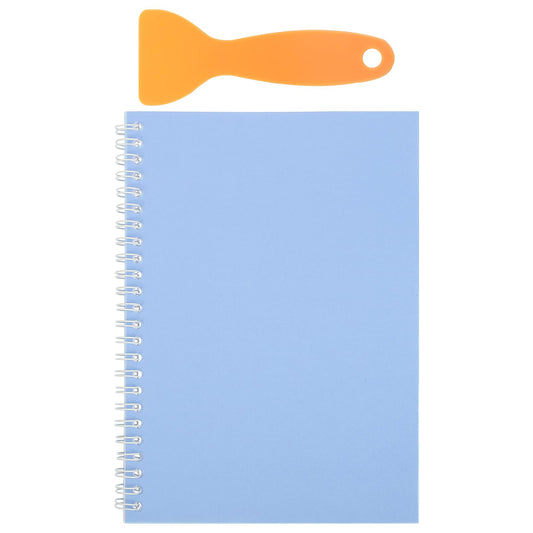 Aster Sticker Collecting Book,Reusable Sticker Book Collecting Album Blank,Sticker Storage Book with a Plastic Spatula,Blue Release Paper Sticker Collection Book for Collecting Stickers, Labels(Blue)