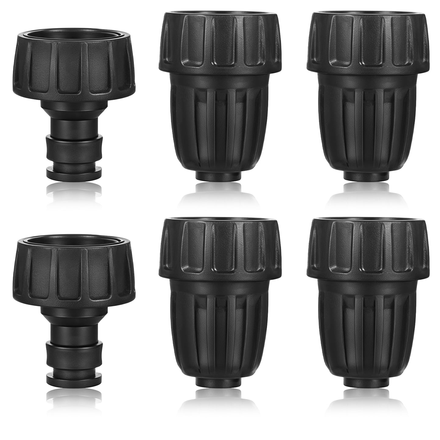 1/2 Inch Drip Irrigation Tubing Faucet Adapter 3 Pack, 3/4 to 1/2 Irrigation Hose Adapter, 3/4 Inch Faucet Connector Garden Hose Adapter for Residential, Commercial and Agricultural Use