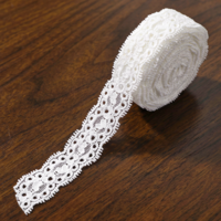 10 Yards Long White Lace Trim, Floral White Lace Ribbon for Sewing, Crafts, Dress Embellishments,Gift Wrapping, Home Decor, DIY Projects