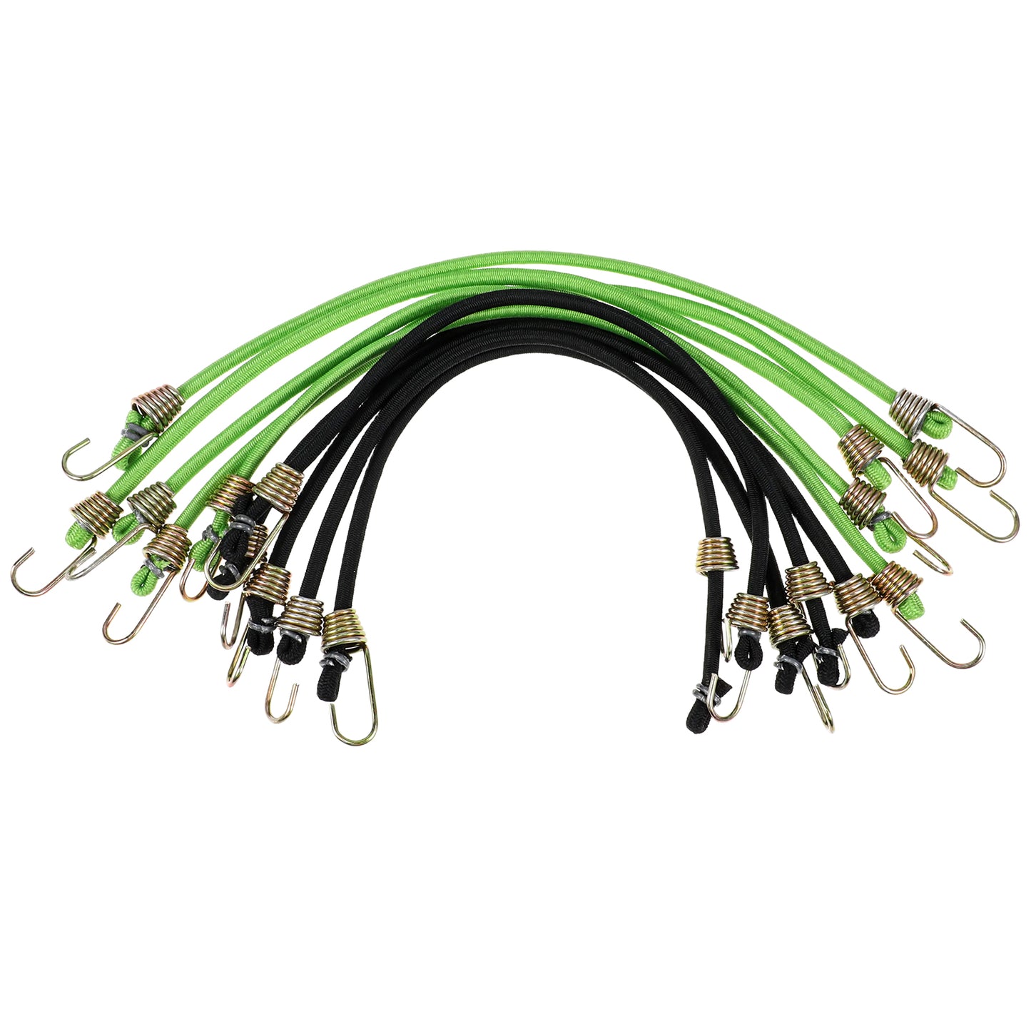 10 Pack Small Bungee Cords With Hooks, 26.5cm Mini Rubber Bungee, Bungee Cords Heavy Duty Outdoor for Tent Luggage Rack Various Cargoes Weatherproof