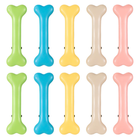 10 Pcs Bone Hair Clip, Multicolor Skull Skeleton HairPins