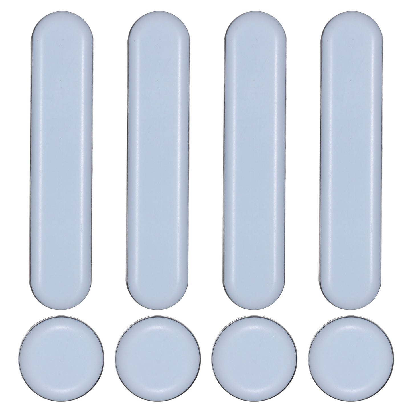 ZEYIYER 8Pcs Furniture Slider Gliders, Self-Stick Furniture Sliders, Furnitures Moving Sliders Strip, Floor Protector Pads for Carpet, Chair, Table, Desk, Sofa (1inch,3inch)