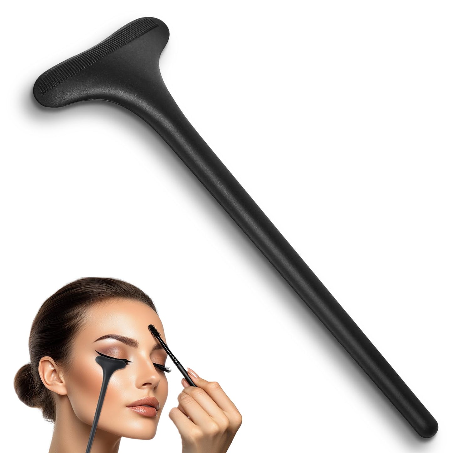 1 x Silicone Mascara Shield, Eyeshadow Stencil, Beginner Eyeliner Stencil, Reusable Eyelash Lifting Pads, Eye Makeup Tool for Women, Girls, Women