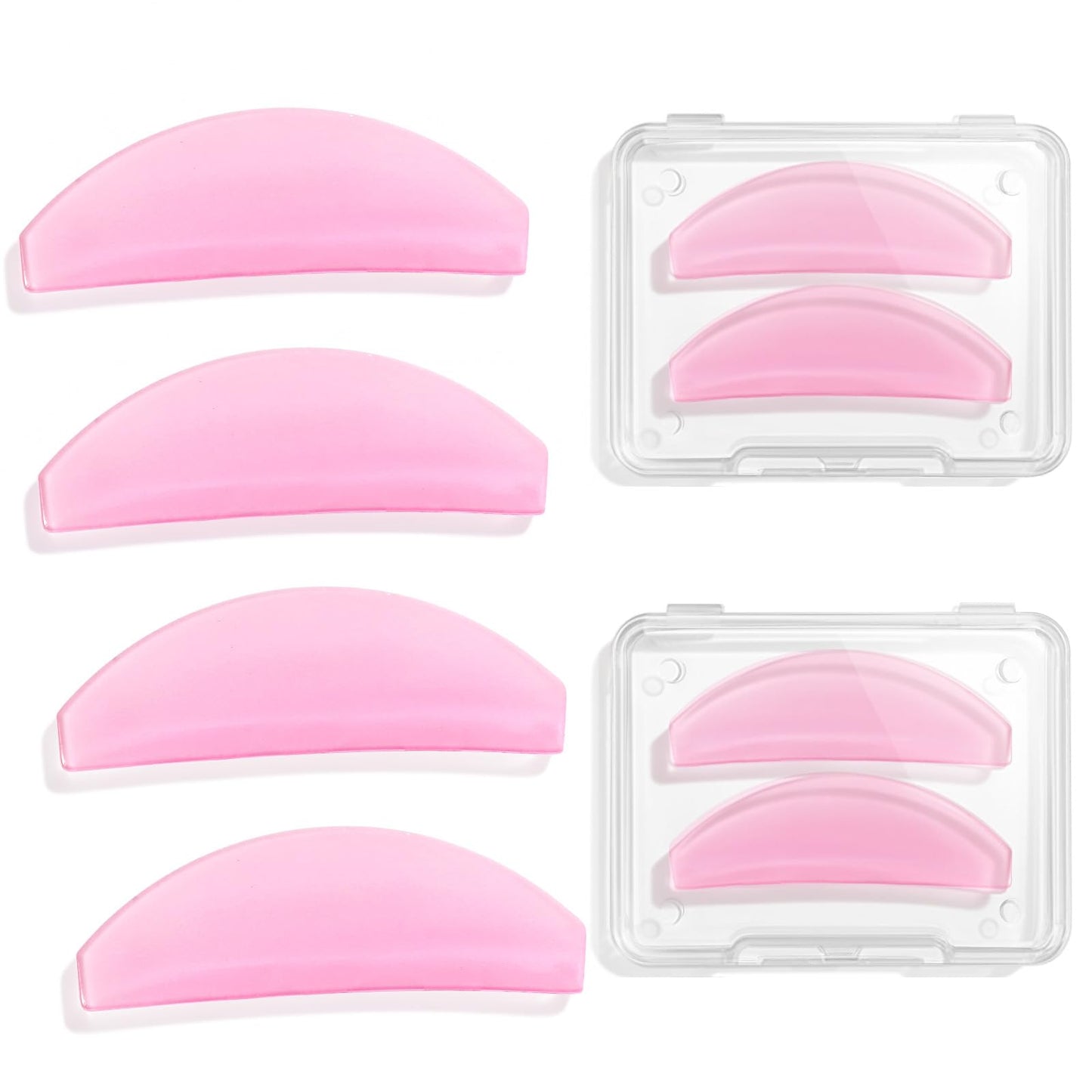 Quilax Pack of 8 Eyelash Lifting Pads, Flat Ultra Thin Lash Lifting Pads