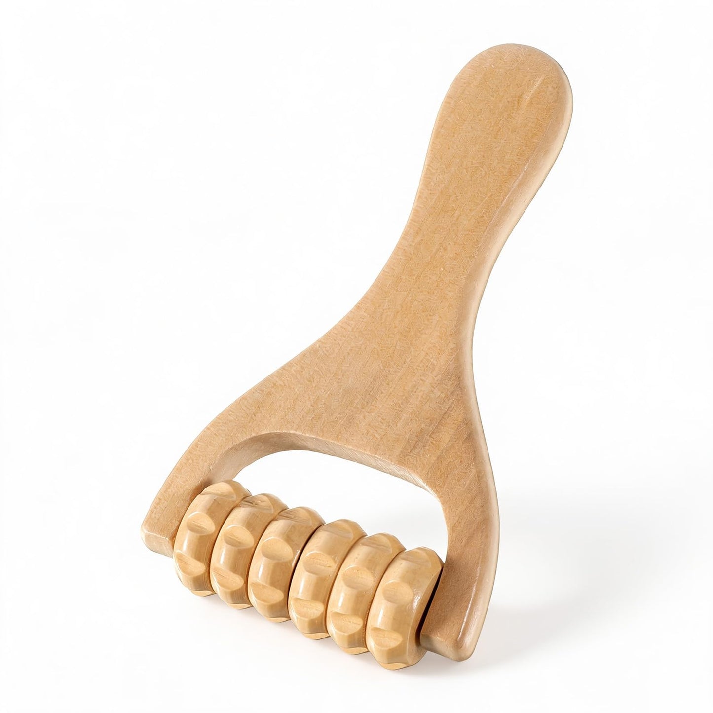 Wooden Massage Roller, Handheld Bead Massage Tool