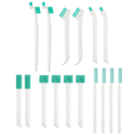 Aster Small Cleaning Brushes, 16Pcs Crevice Cleaning Brushes Brush 16 in 1 Deep Detail Tiny Cleaner Tool Set Household Cleaning Brush for Small Holes Corner Space Keyboard Bottle Tile