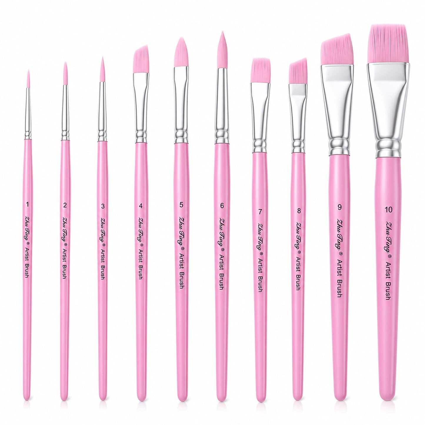 10 PCS Face Paint Brushes Set, Soft Nylon Face Painting Brushes