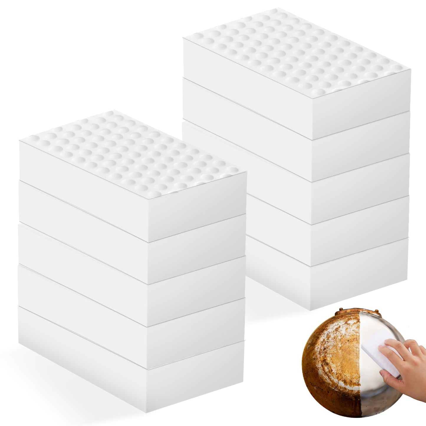 Pack of 10 dirt eraser sponge, cleaning sponge, dirt eraser wall, magic sponge cleaning sponge for household, kitchen, wall, bathroom, floors, shoe