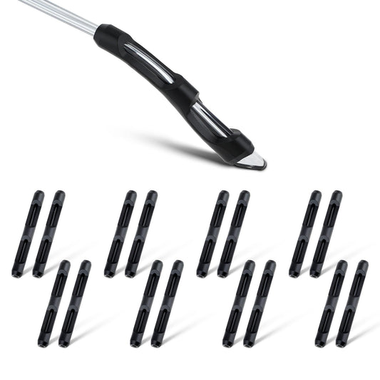 Thinp Glasses Ear Grip, 7 Pairs Eyeglass Ear Grips Soft Silicone Glasses Ear Cushion Anti-Slip Eyeglass Temple Tips Sleeve Retainer Eyeglass Ear Cushions for Glasses Sunglasses Eyewear (Black)