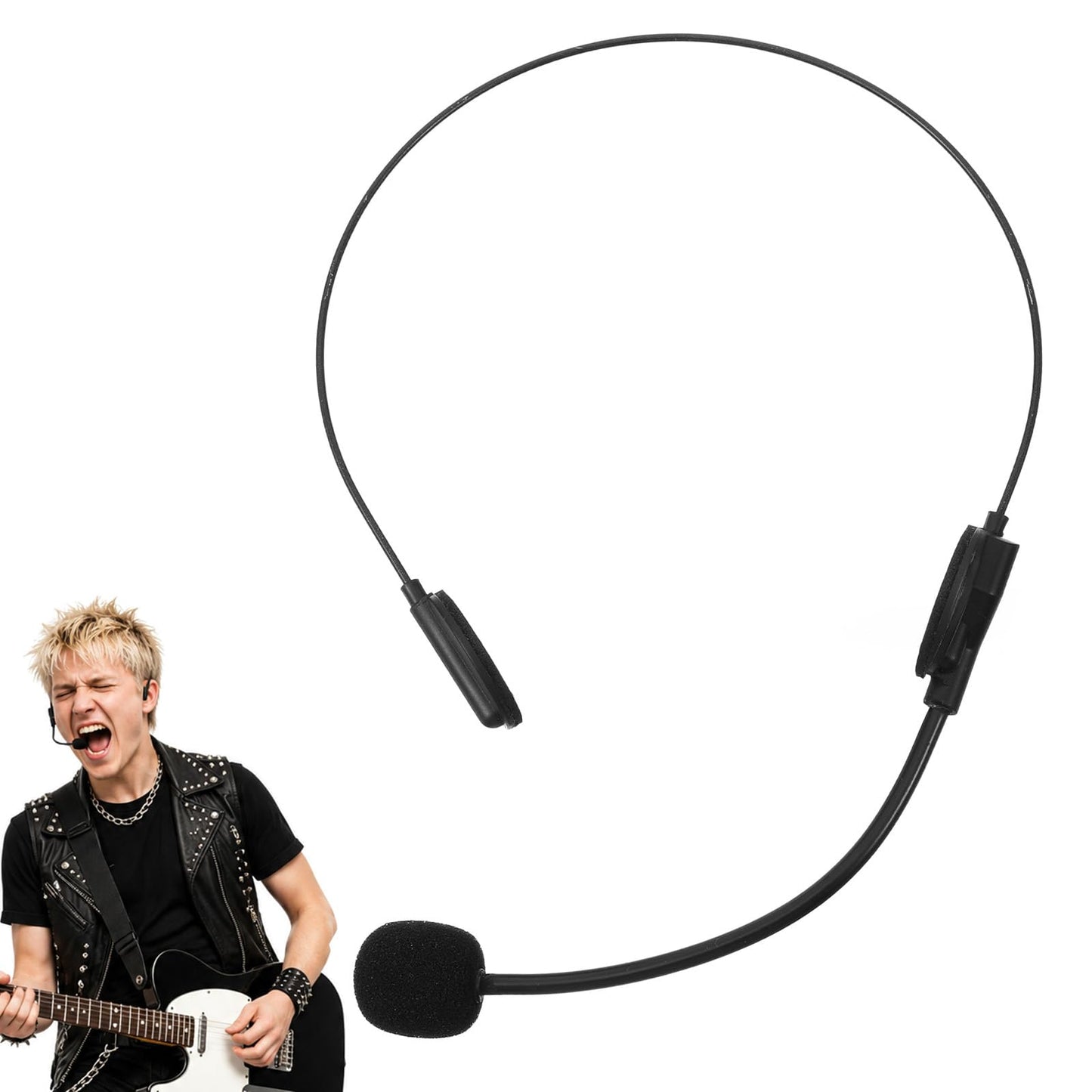 Quilax 1 Piece Headset Microphone Toy, Fake Headset Microphone