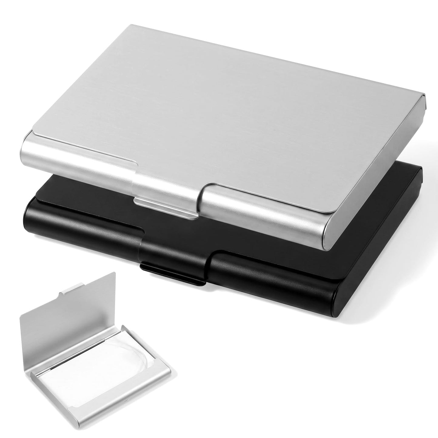 Pack of 2 Business Card Holder for Men Women Aluminium Alloy Card Holder