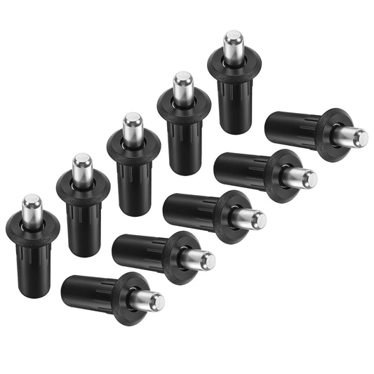 10 Pcs Cabinet Door Repair Pins, Spring Loaded Pins, Blinds Cabinet Doors Replacement Repair Pins, Furniture Fittings Door Spring Pins (Black)