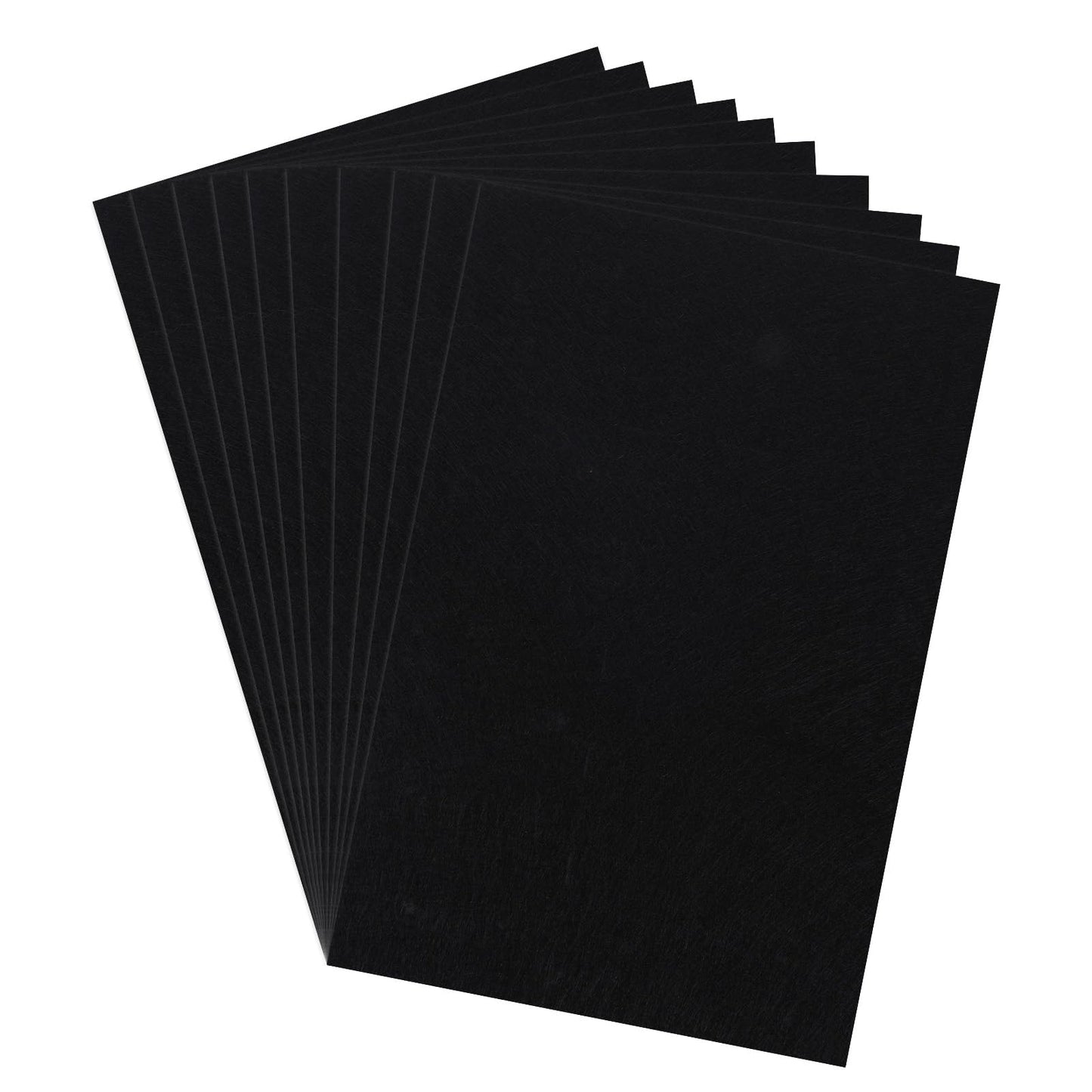 10 Pcs Black Felt Fabric Sheets, 7.8"x11.8" Soft and Durable Craft Felt 1 mm Soft Felt for Sewing Patchwork Decoration Embroidering Book DIY Craft Felt