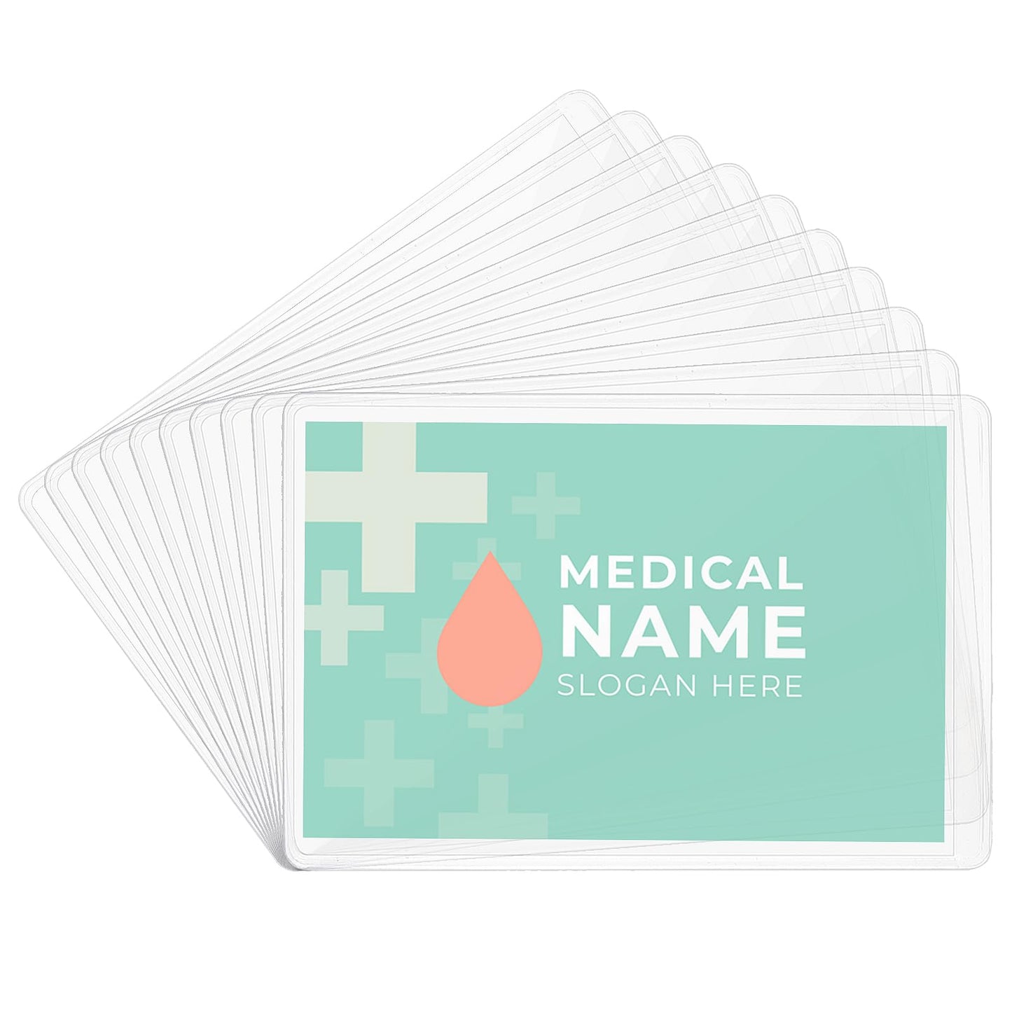 ASTER Card Protector Sleeves, 20 Pack Plastic Credit Card Holder Clear Card Sleeves PVC Waterproof Medicare Card Protector Sleeves Wallet Size Slot for Social Security Card Insurance Card Debit Card