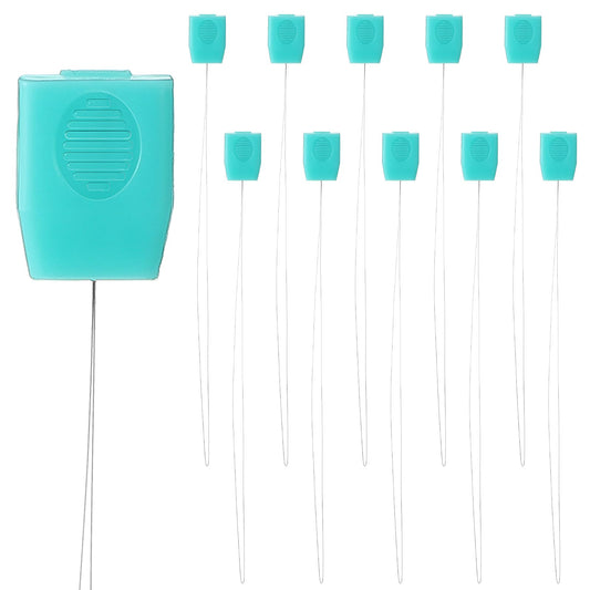 10 PCS Long Punch Needle Threaders, Needle Threaders for Embroidery Floss, Punch Needle Tool for Embroidery Cross Stitch Sewing DIY Crafts