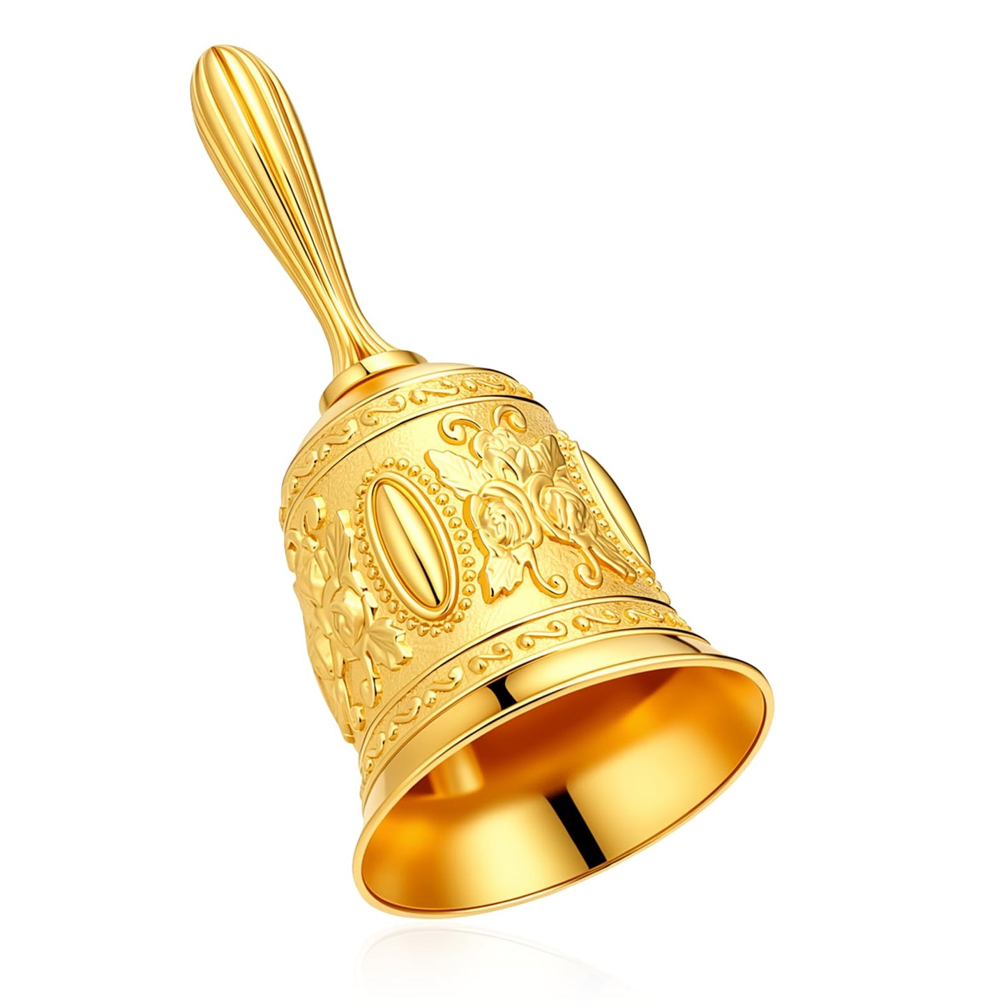 LLOUSSAK Hand Bell, Vintage Hand Bell, 11 cm, Gold Hand Bell