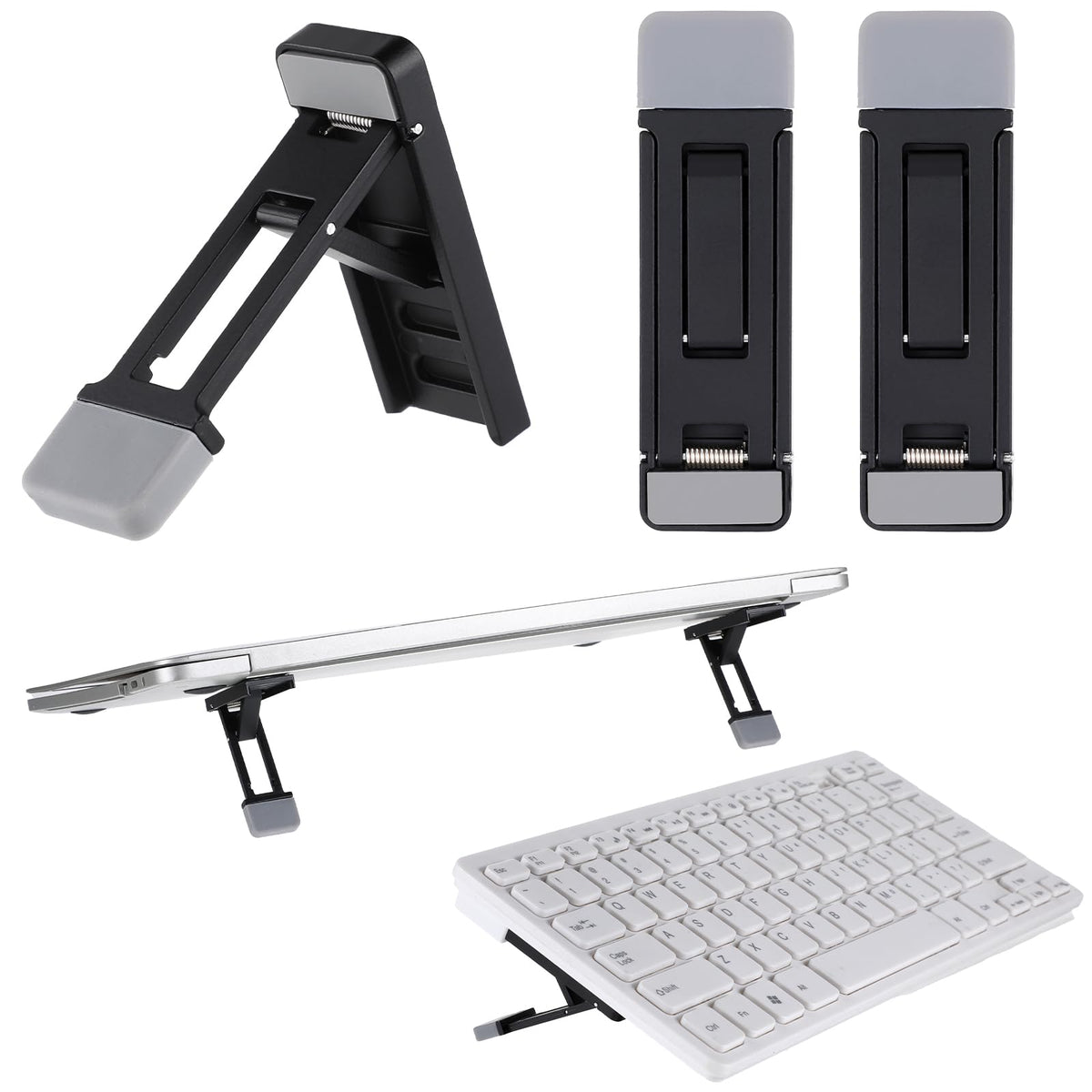 Pack of 2 Keyboard Stands Portable Keyboard Riser Mini Laptop Stand